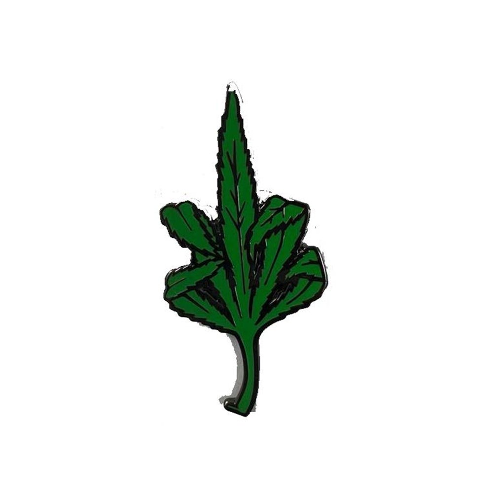 Finger Leaf - Enamel Pin - Kulture Klothing Club -