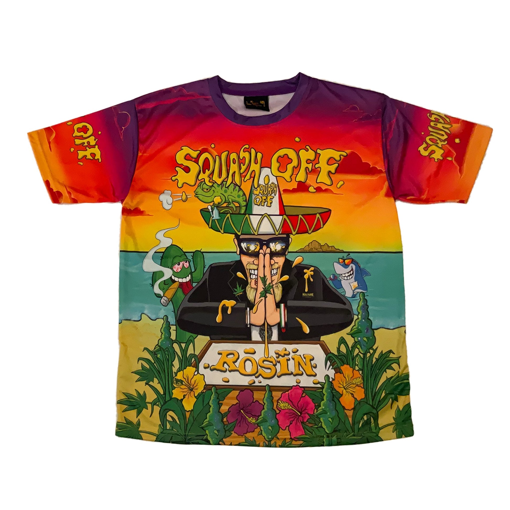 Squash Off "Tia Pacheco" - Dye Sublimation T-shirt (Limited) - Kulture Klothing Club -